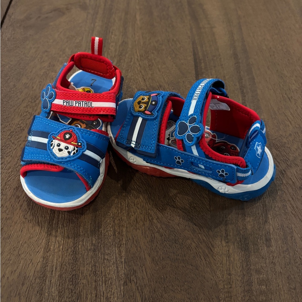 Paw Patrol Kids Sandals - Red and Blue Adventure